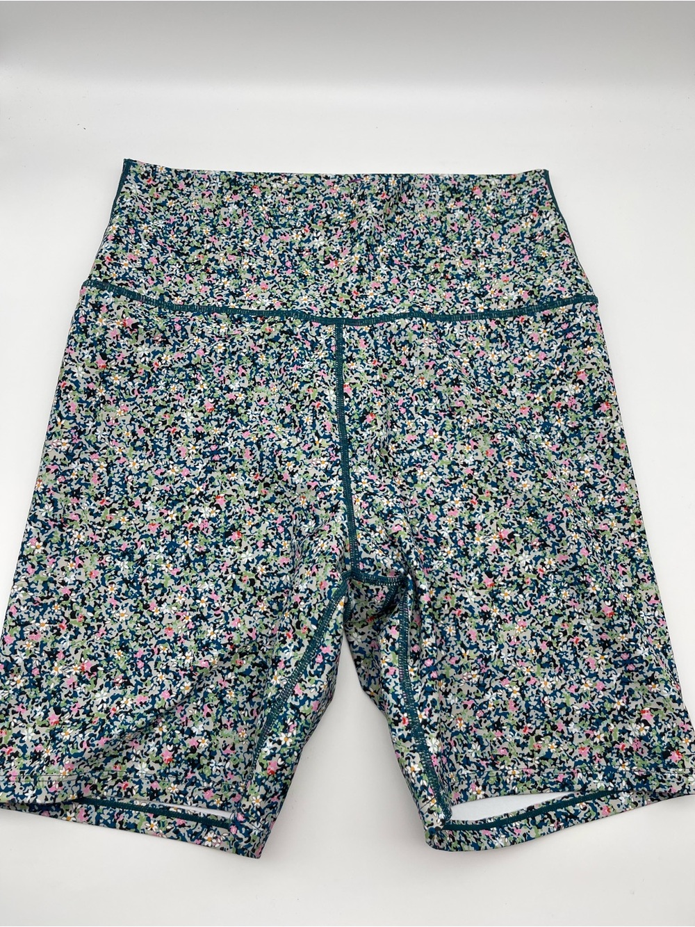 Sage Collective Floral Biker Shorts Multicolor Ditsy Floral High Rise Size L